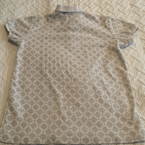Hugo Boss Polo Grey & White Pattern Size Large - Picture 2 of 8